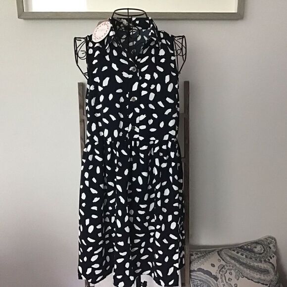 Umgee Dalmation Sleeveless  Button Down Collar Dress Plus size.NWT - Picture 5 of 10